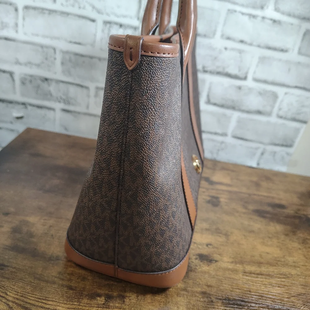 Michael Kors Luisa Medium Satchel Bag Brown 30R4G99S2V Women's